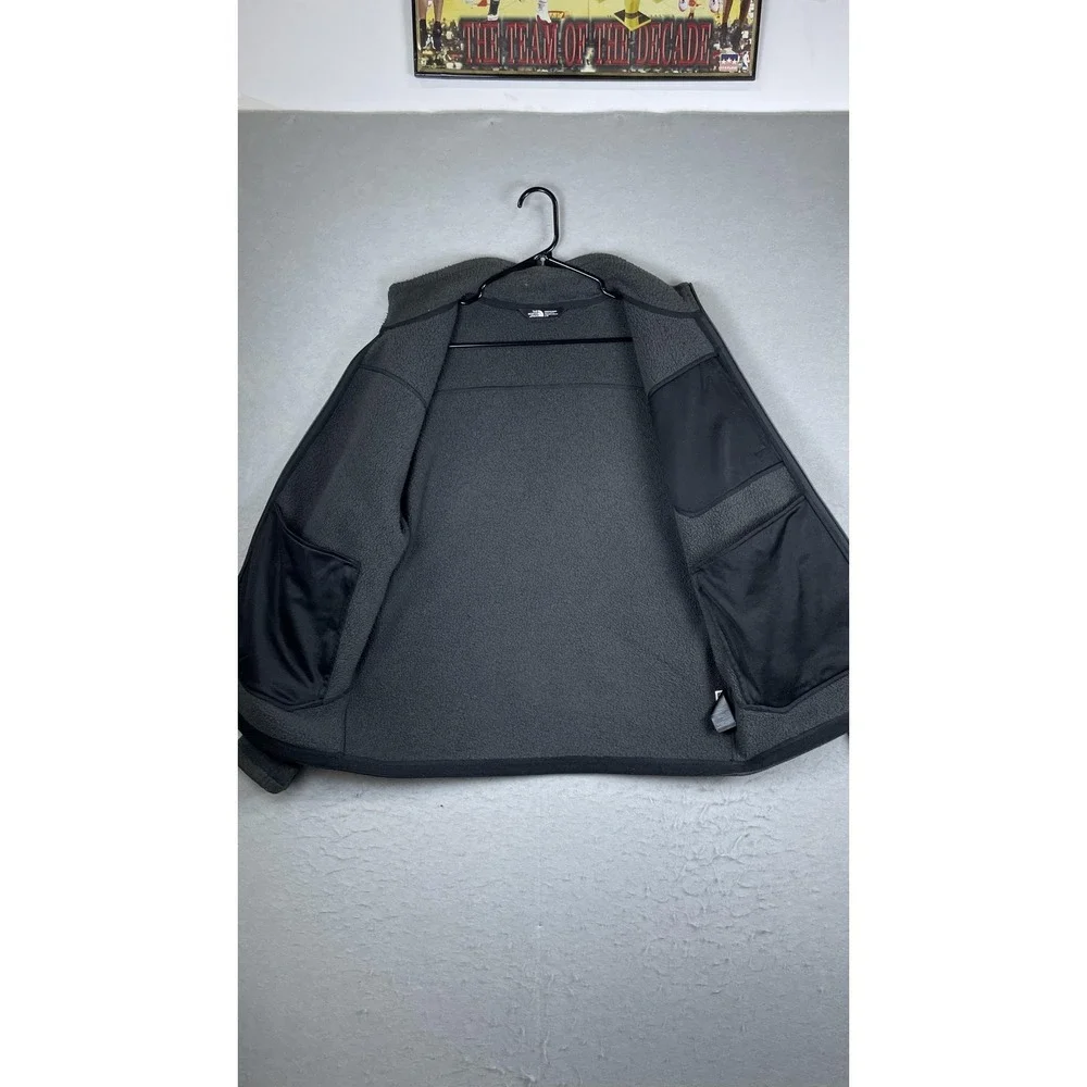 The North Face Jacket Mens Large Gray Fleece Full Zip Outdoor Warm Pockets‎